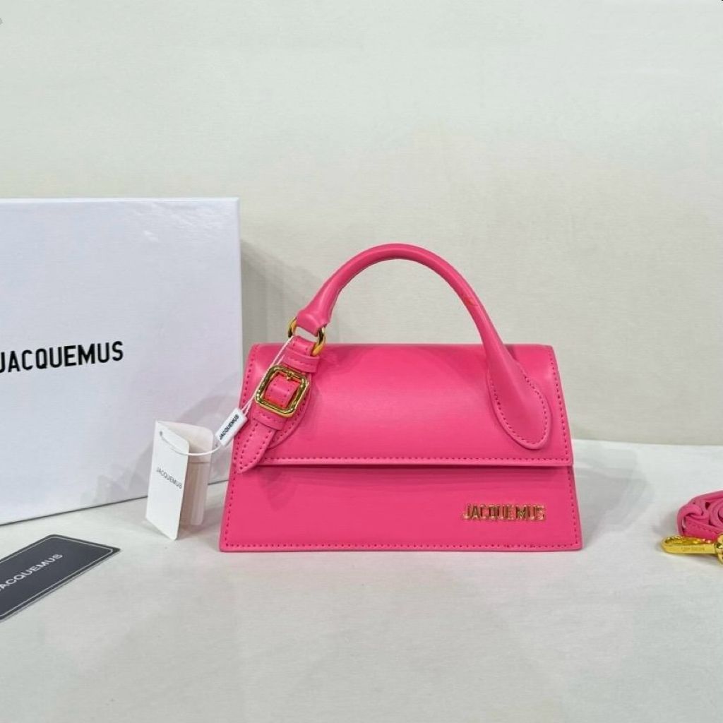Jacquemus Le Chiquito Moyen (Pink / Hot Pink)