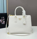 Prada Galleria Saffiano Leather Bag (White / Bianco)