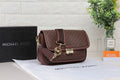 Michael Kors Greenwich Medium Signature Logo Shoulder Bag (Brown / Mulberry)