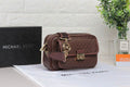 Michael Kors Greenwich Medium Signature Logo Shoulder Bag (Brown)