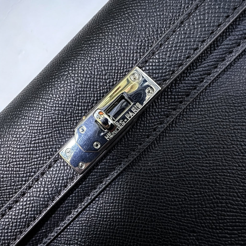 Hermès Kelly To Go Wallet / Clutch (Black / Noir)