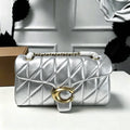 Coach Pillow Madison Quilted Shoulder Bag (Metallic Silver)