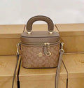 Coach Trail Vanity Case in Signature Canvas (Taupe / Beechwood)