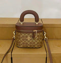 Coach Trail Vanity Case in Signature Canvas (Tan / Rust)
