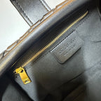 Bottega Veneta Small Intrecciato Leather Chain Shoulder Bag (Black)