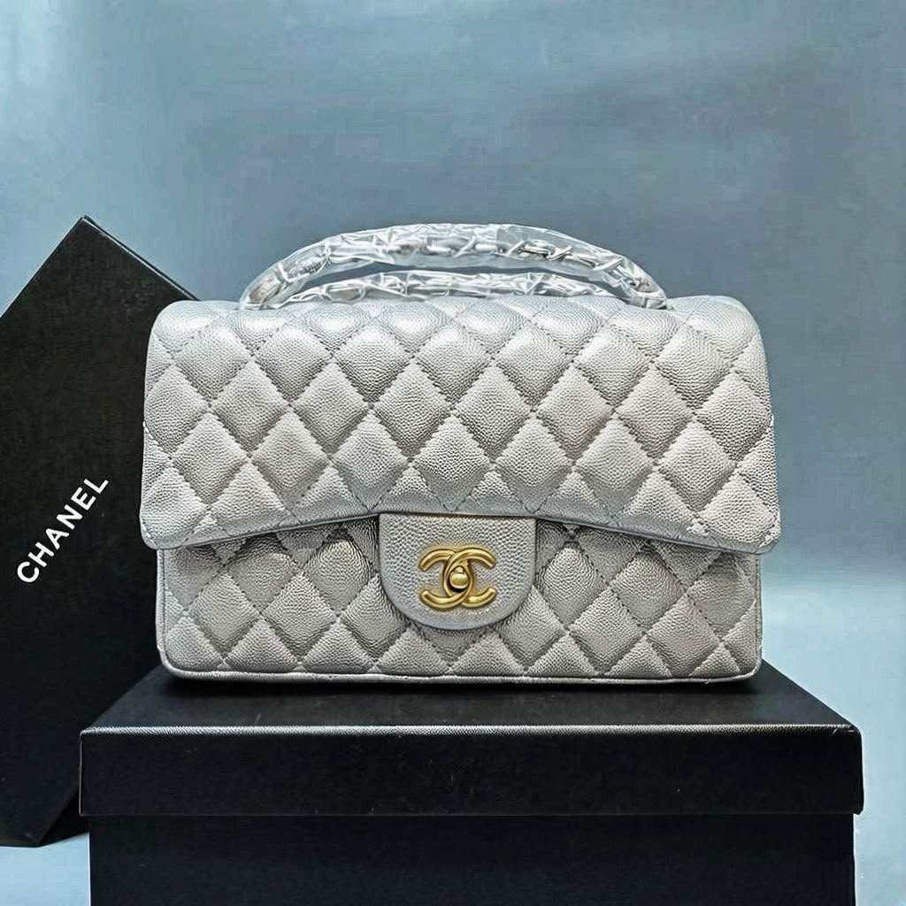 Chanel Trendy CC Flap Bag (Metallic Silver)