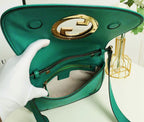 Gucci Blondie Shoulder Bag (Teal / Emerald Green Suede)