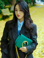 Gucci Blondie Shoulder Bag (Teal / Emerald Green Suede)