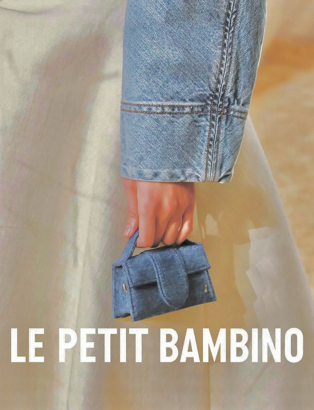 Jacquemus Le Bambino (Light Blue Denim / Gold Hardware)