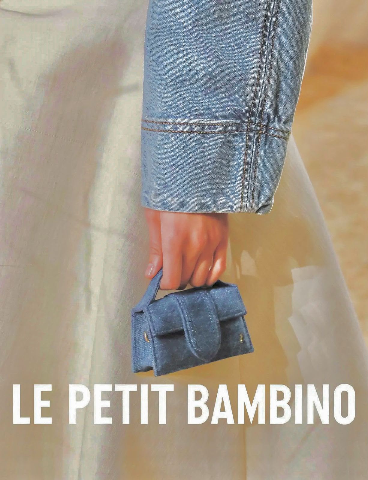 Jacquemus Le Bambino (Light Blue Denim / Gold Hardware)