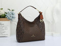 Michael Kors Signature Logo Large Hobo Bag (Brown / Acorn)