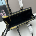 Prada Galleria Saffiano Leather Bag (Black / Nero)