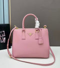 Prada Galleria Saffiano Leather Bag (Pink / Alabastro)