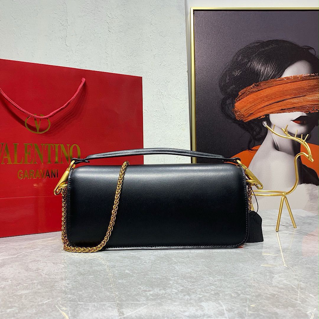 Valentino Garavani Locò Shoulder Bag (Black)
