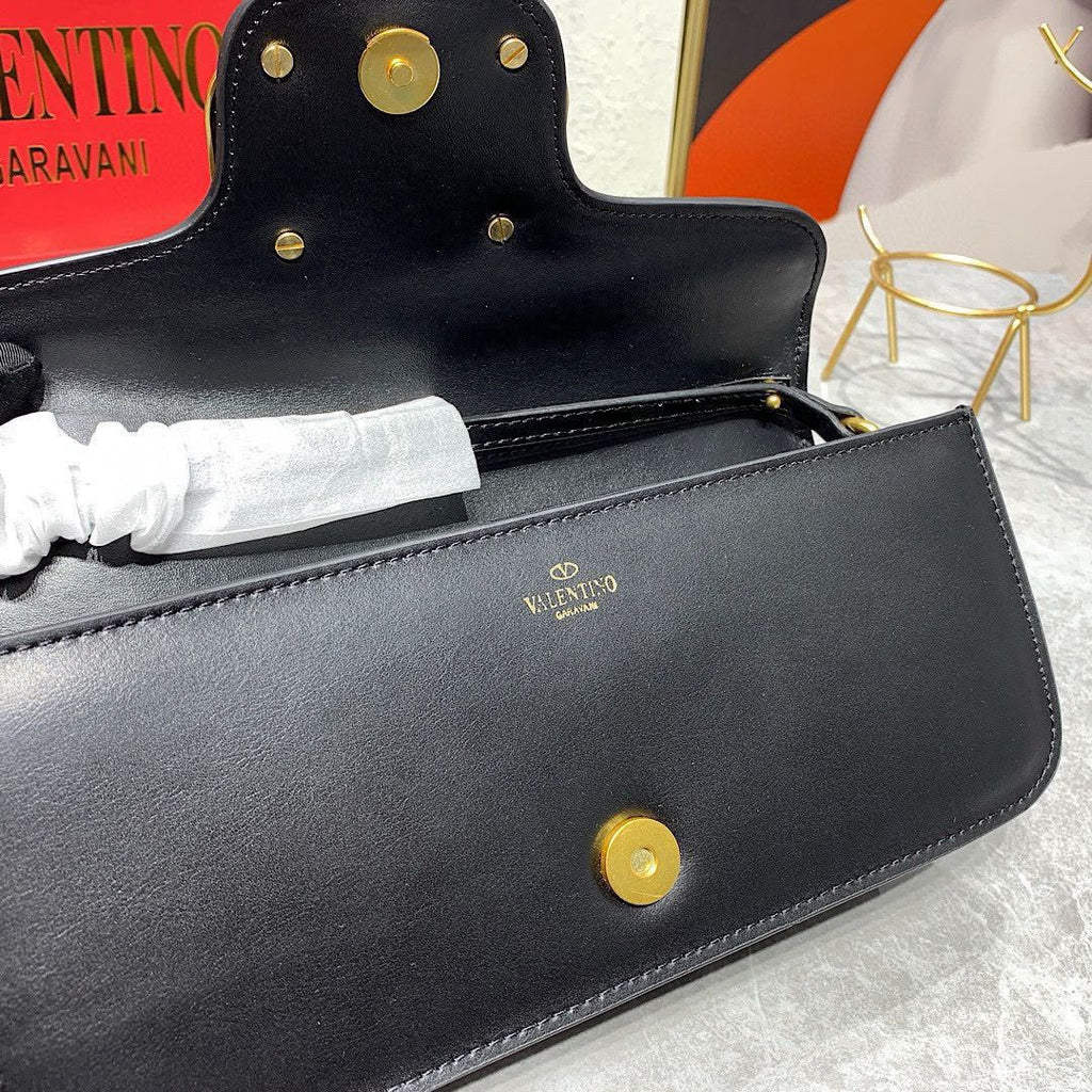 Valentino Garavani Locò Shoulder Bag (Black)