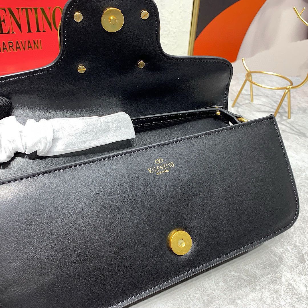 Valentino Garavani Locò Shoulder Bag (Black)