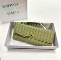 Bottega Veneta Intrecciato Knot Flap Bag (Sage Green / Olive)