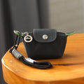 Longchamp Le Pliage Re-Play Pouch Keyring (Black/Green)