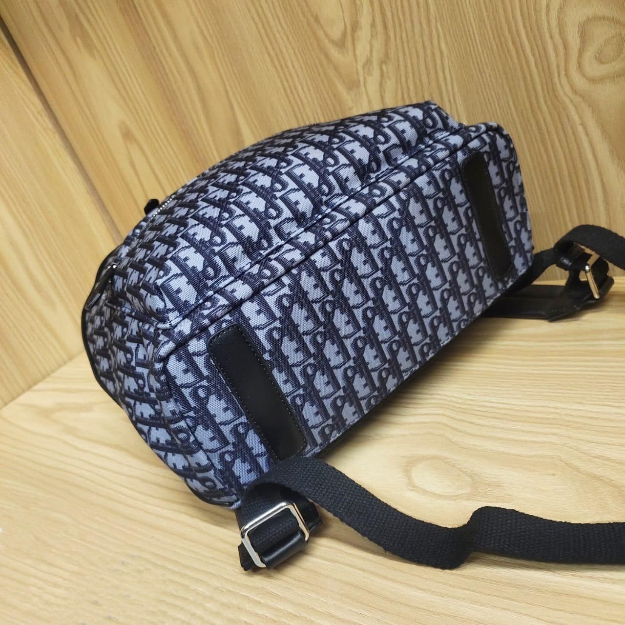 Dior Rider Backpack (Blue Dior Oblique Jacquard)