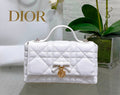 Lady Dior Miss Dior Flap Bag (White / Latte)