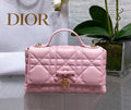 Lady Dior Miss Dior Flap Bag (Pink / Melocoton Pink)