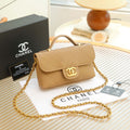 Chanel Trendy CC Mini Flap Bag with Top Handle (Beige / Camel)
