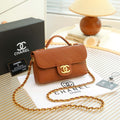 Chanel Trendy CC Mini Flap Bag with Top Handle (Cognac / Caramel)