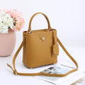 Prada Panier Saffiano Leather Bag (Ochre / Mustard Yellow)
