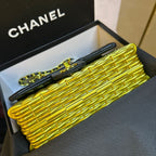 Chanel Wicker and Lambskin Flap Bag (Black & Gold)