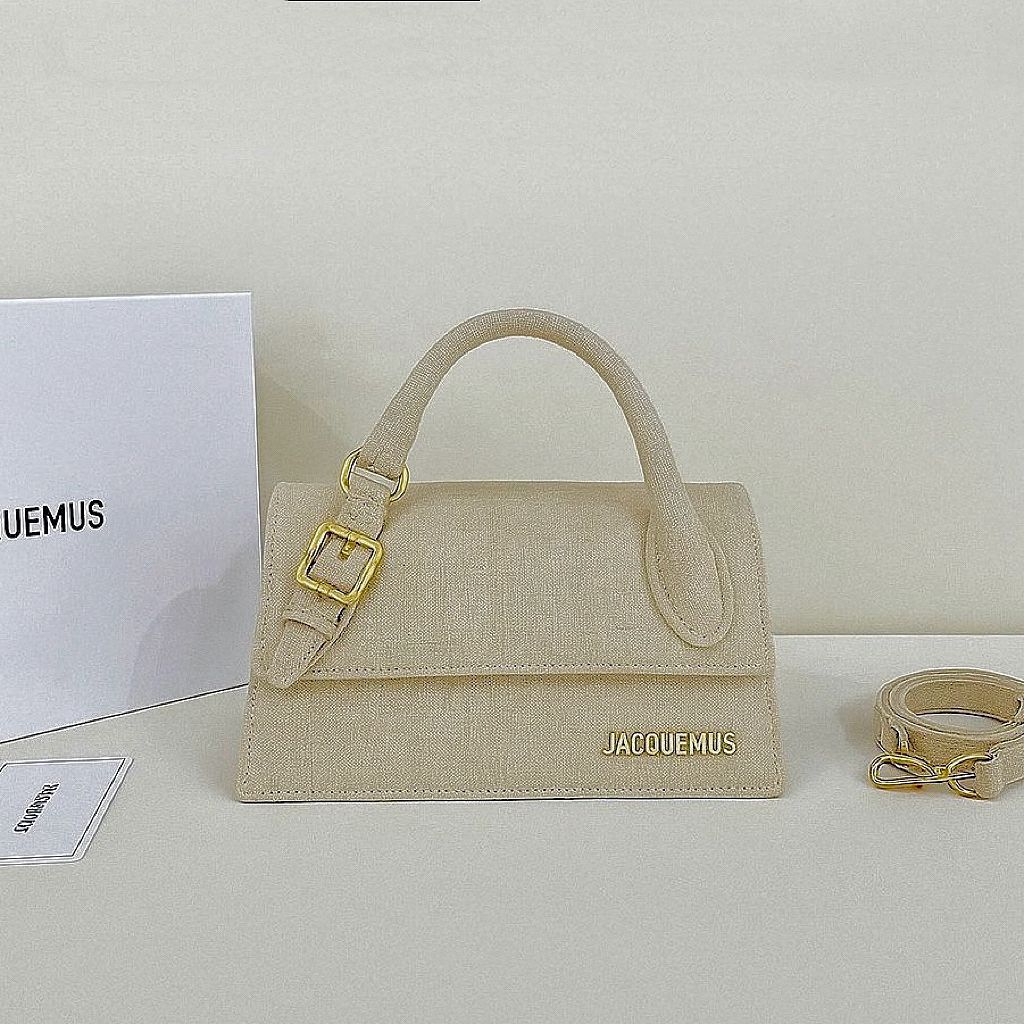 Jacquemus Le Chiquito Moyen (Beige Linen)
