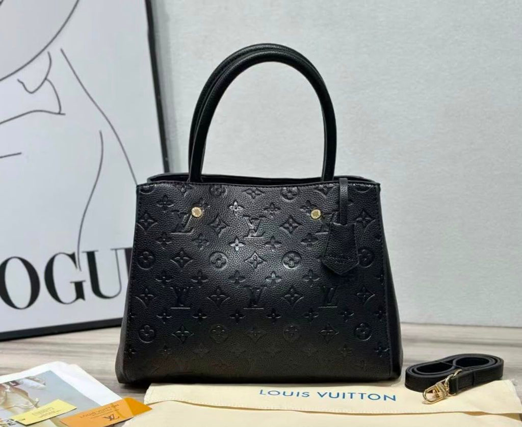 Louis Vuitton Belmont NV MM (Monogram Empreinte Black / Noir)