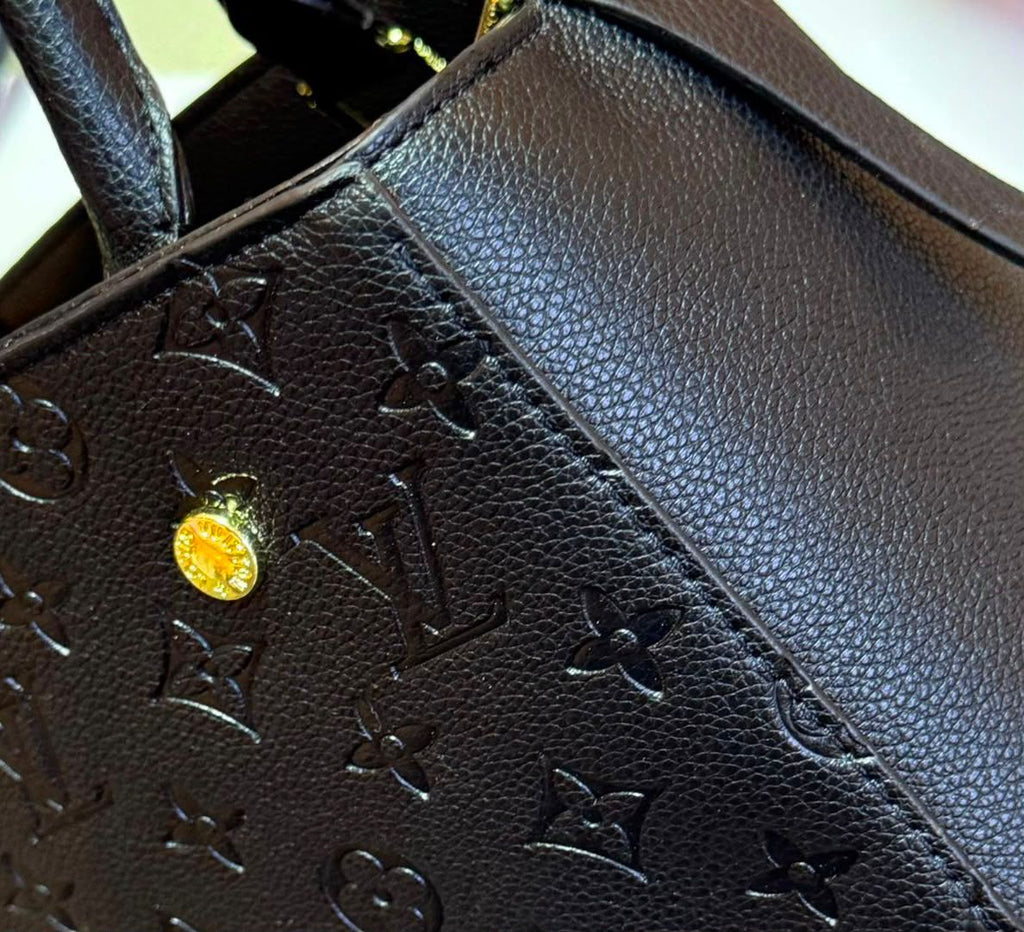 Louis Vuitton Belmont NV MM (Monogram Empreinte Black / Noir)