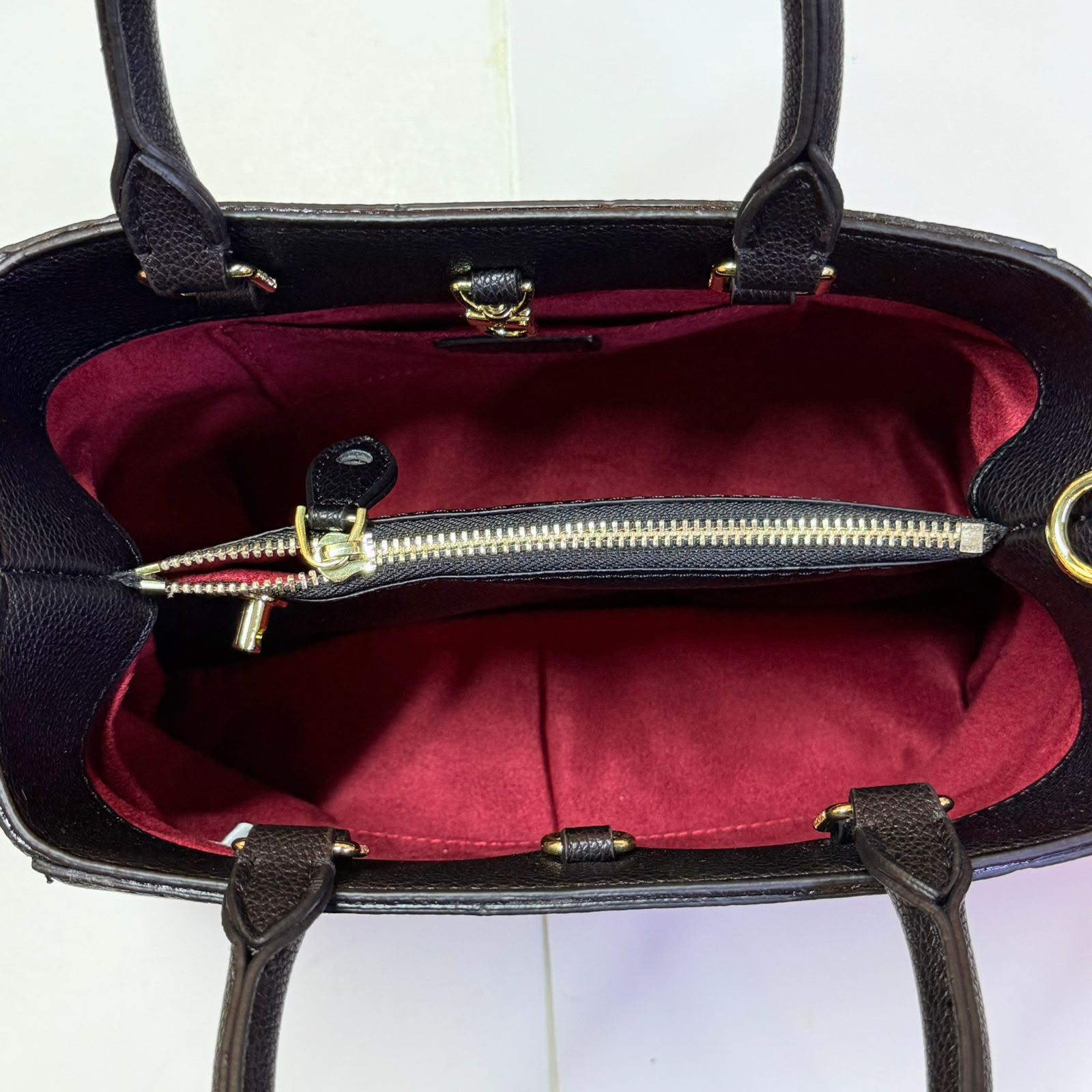 Louis Vuitton Belmont NV MM (Monogram Empreinte Black / Noir)
