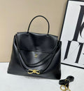 Bottega Veneta Andiamo Large Top Handle Bag (Black / Noir)