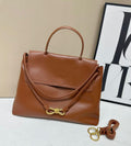 Bottega Veneta Andiamo Large Top Handle Bag (Clay Brown / Wood)