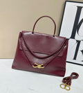 Bottega Veneta Andiamo Large Top Handle Bag (Burgundy / Barolo)