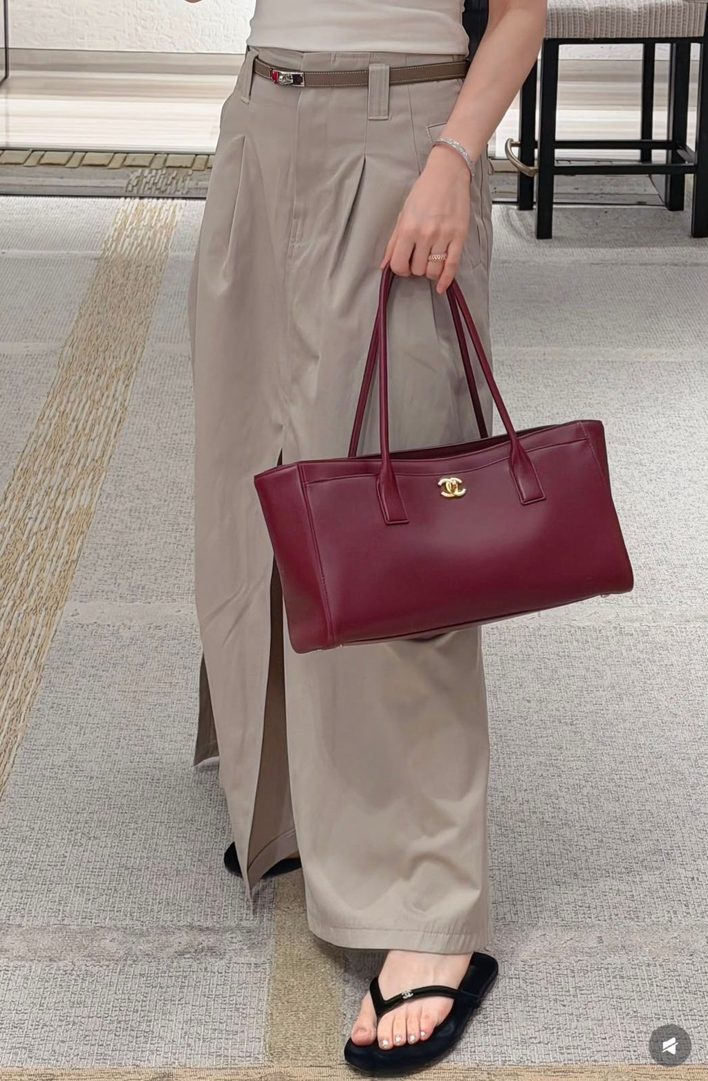 CC Shopping Tote / Executive Tote (Burgundy / Bordeaux)