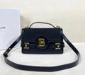 Balmain B-Buzz 23 Canvas and Leather Shoulder Bag (Black)