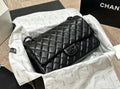 Chanel Lambskin So Black Classic Double Flap Bag (Black)