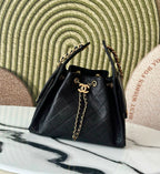 Chanel Grained Calfskin In The Loop Tote Bag (Black)