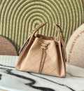 Chanel Grained Calfskin In The Loop Tote Bag (Beige / Light Brown)