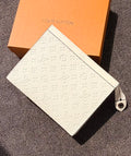 Louis Vuitton Monogram Shadow Pouch Voyage (White / Off-White)
