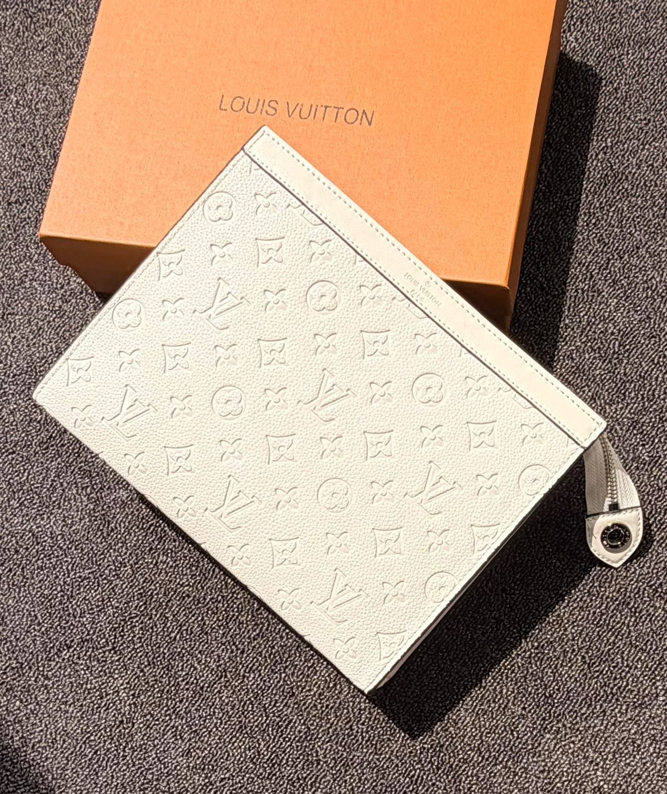 Louis Vuitton Monogram Shadow Pouch Voyage (White / Off-White)