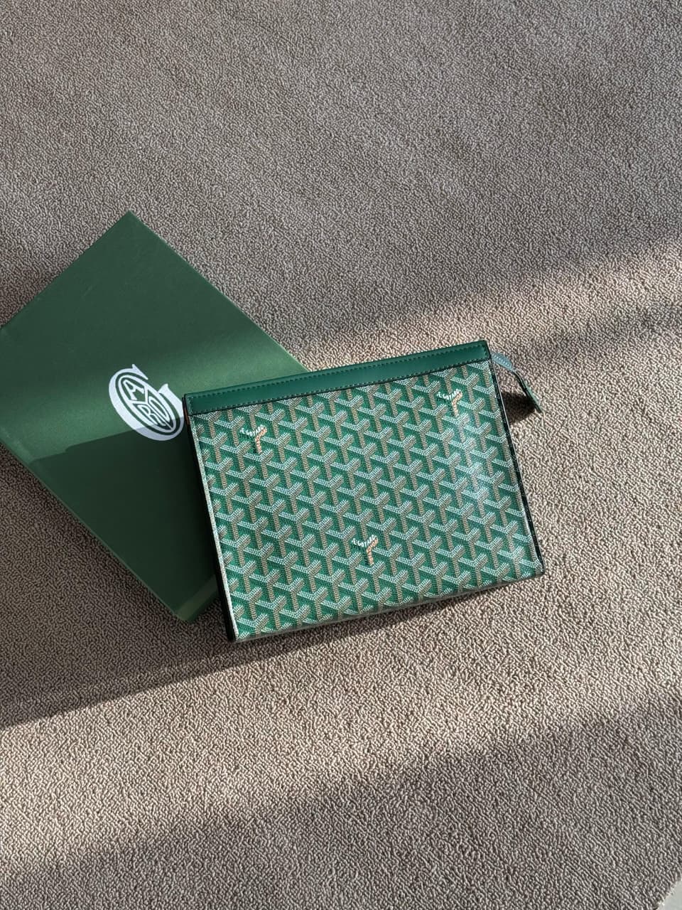 Goyard Goyardine Jouvence Pouch (Green)