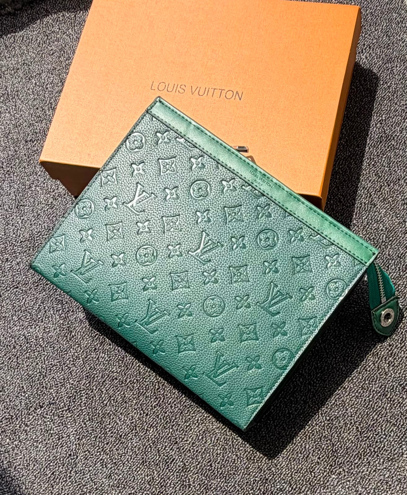 Louis Vuitton Monogram Shadow Pouch Voyage (Emerald Green)