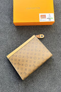 Louis Vuitton Monogram Pouch Voyage (Classic Camel / Beige Vachetta Trim)