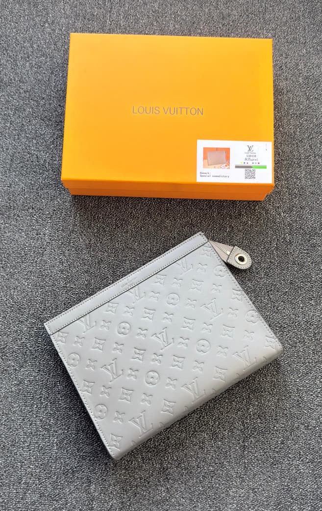 Louis Vuitton Monogram Shadow Pouch Voyage (Light Grey)