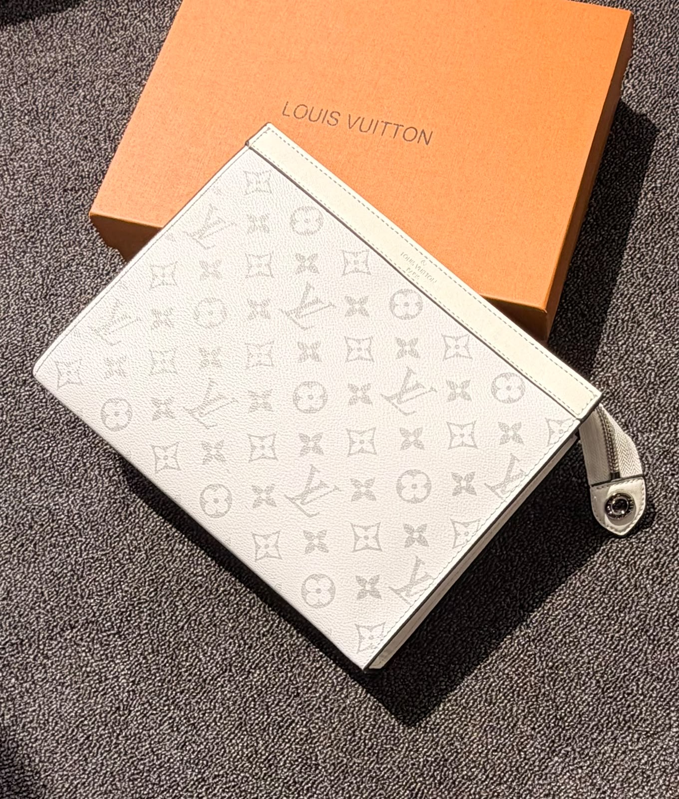 Louis Vuitton Monogram Pouch Voyage (White / Light Grey Monogram)