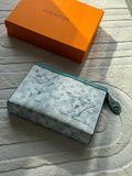 Louis Vuitton Monogram Clouds Pouch Voyage (Teal Green / Light Blue Sky)
