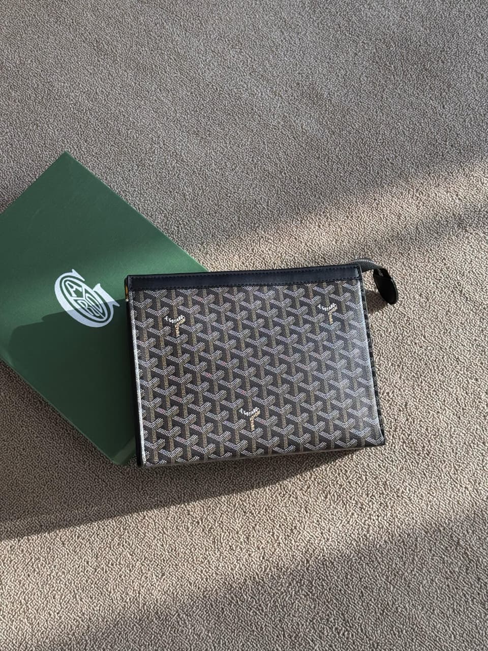 Goyard Goyardine Jouvence Pouch (Black)